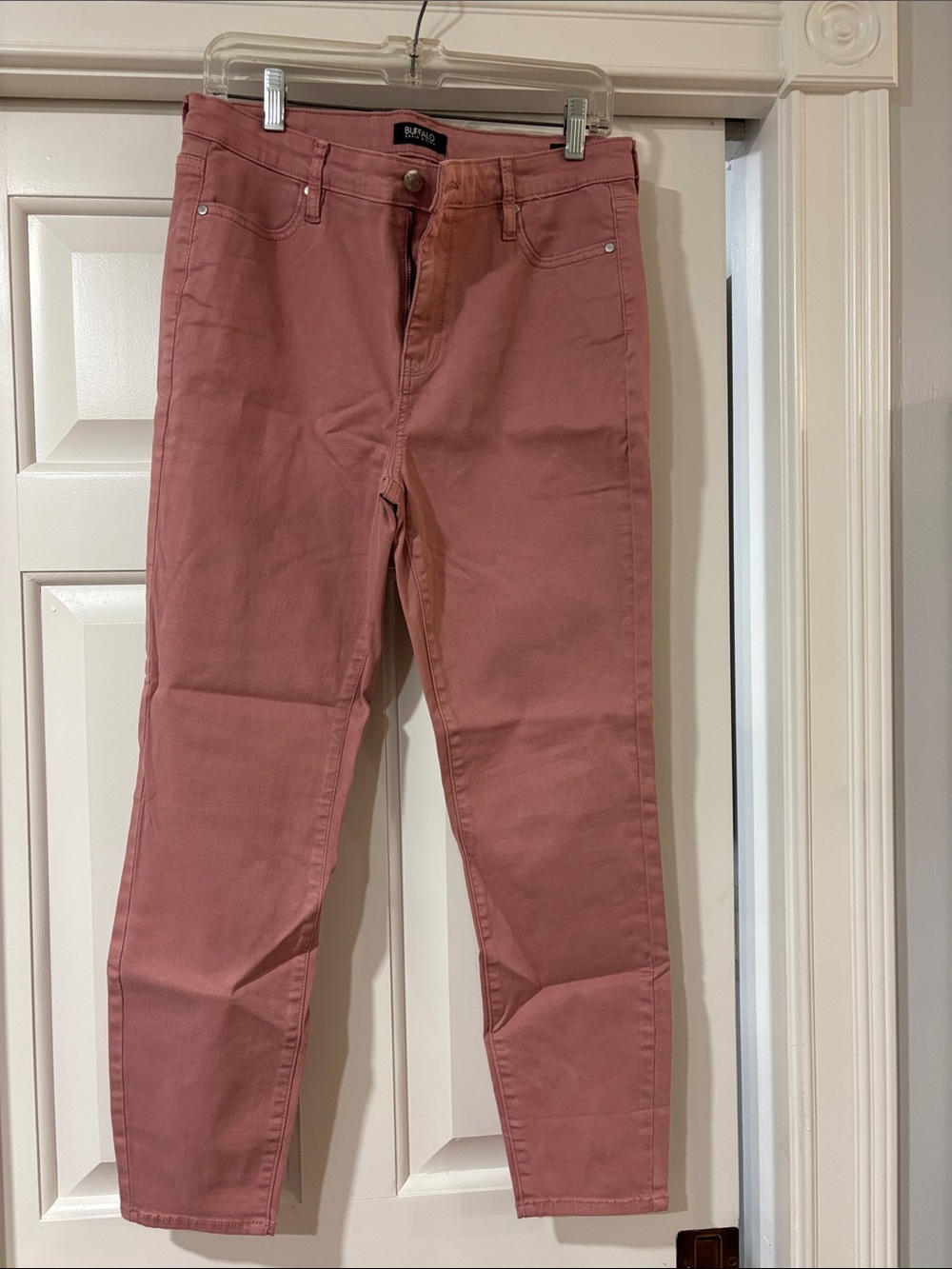 Buffalo David Bitton Dusty Rose High-Rise Cropped Jeans
